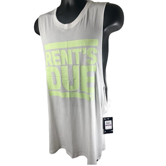 Under Armour White Tank Top with Neon Green Print - Picture 4 of 11